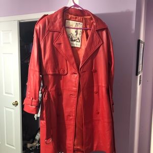Red Genuine Leather Jacket
